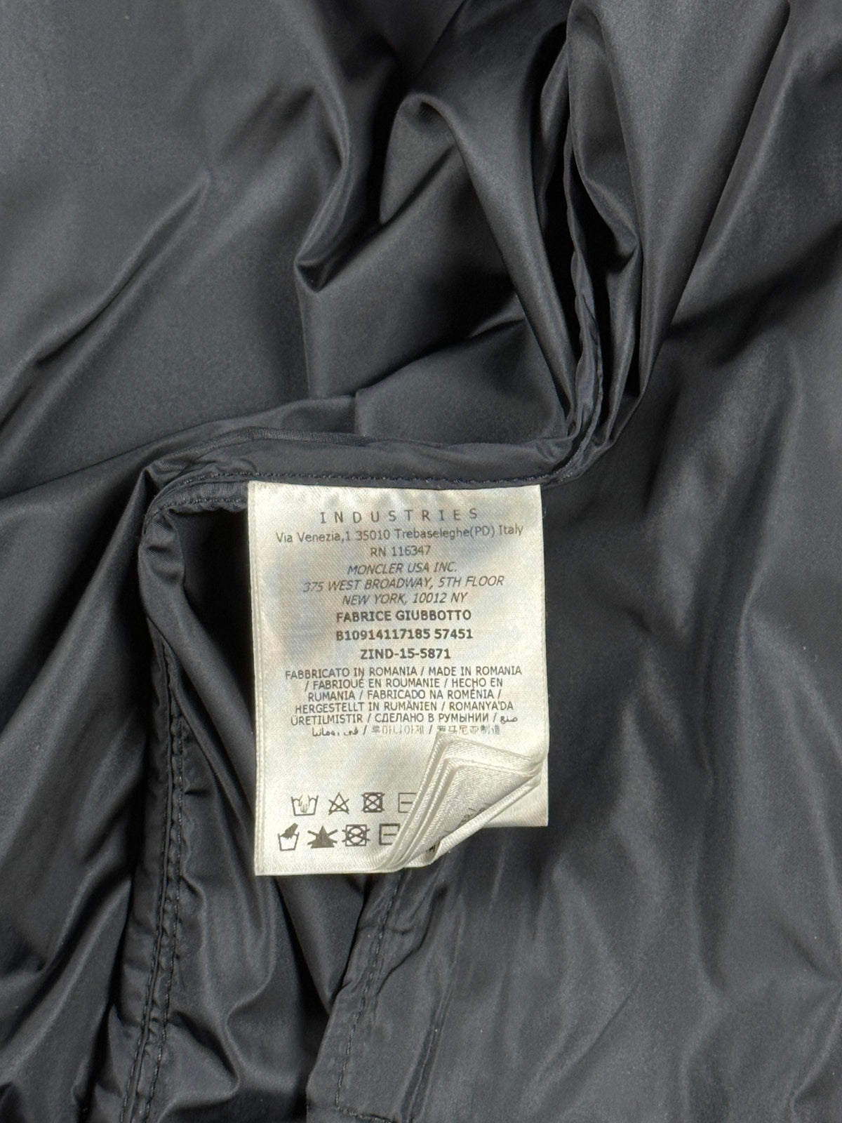 Moncler Jakke, Herre 'Navy / Mørke Blå' Fabrice (M6 / X-Large)