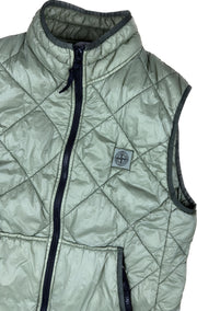 Stone Island Vest, Herre 'Gron' Garment Dyed (M)