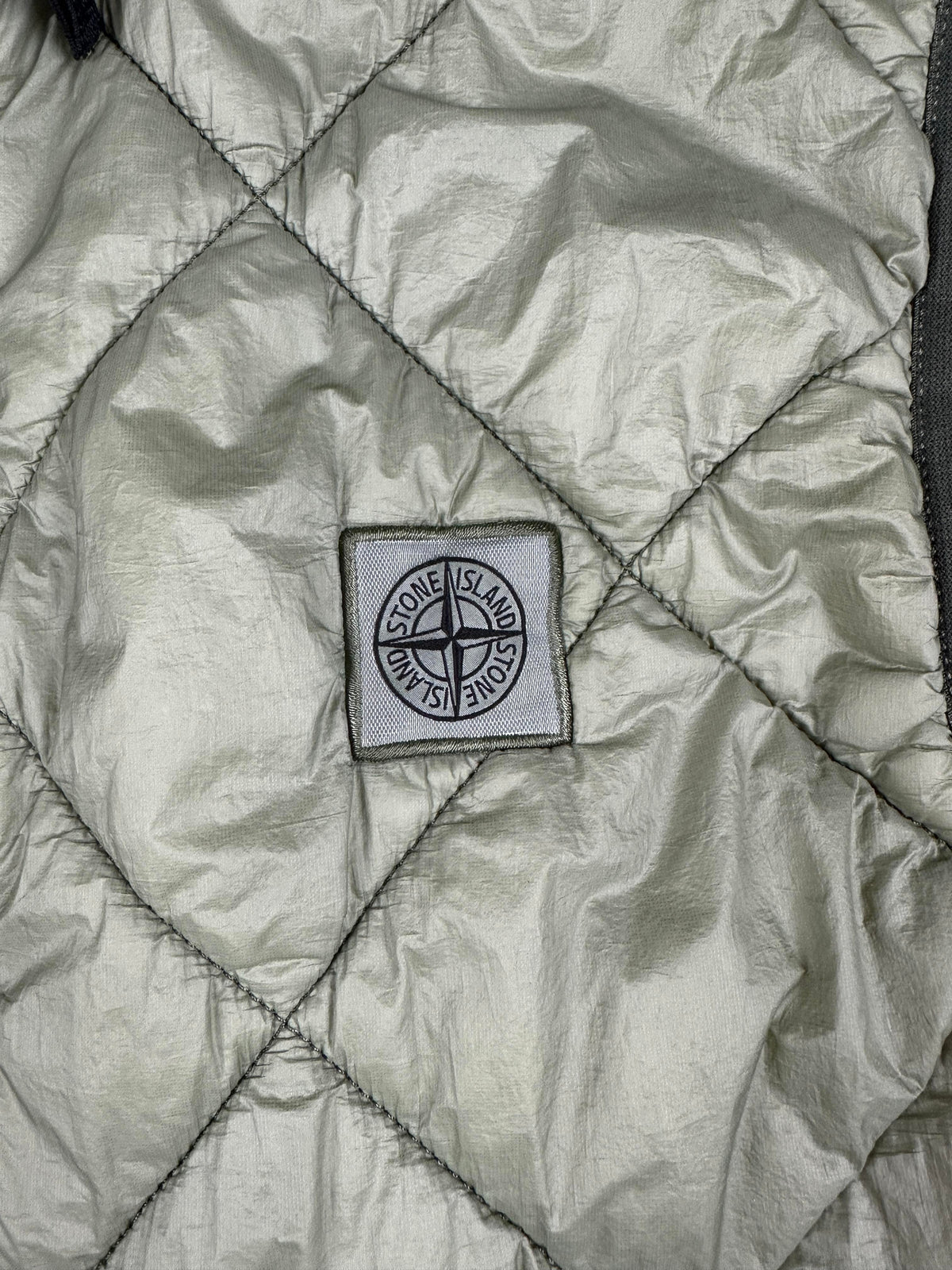 Stone Island Vest, Herre 'Gron' Garment Dyed (M)