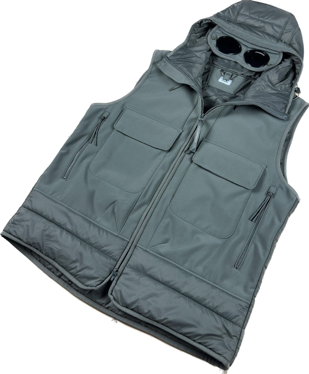 C.P. Company Vest, Herre SHell-R 'Army Grøn' (X-Large / 52)