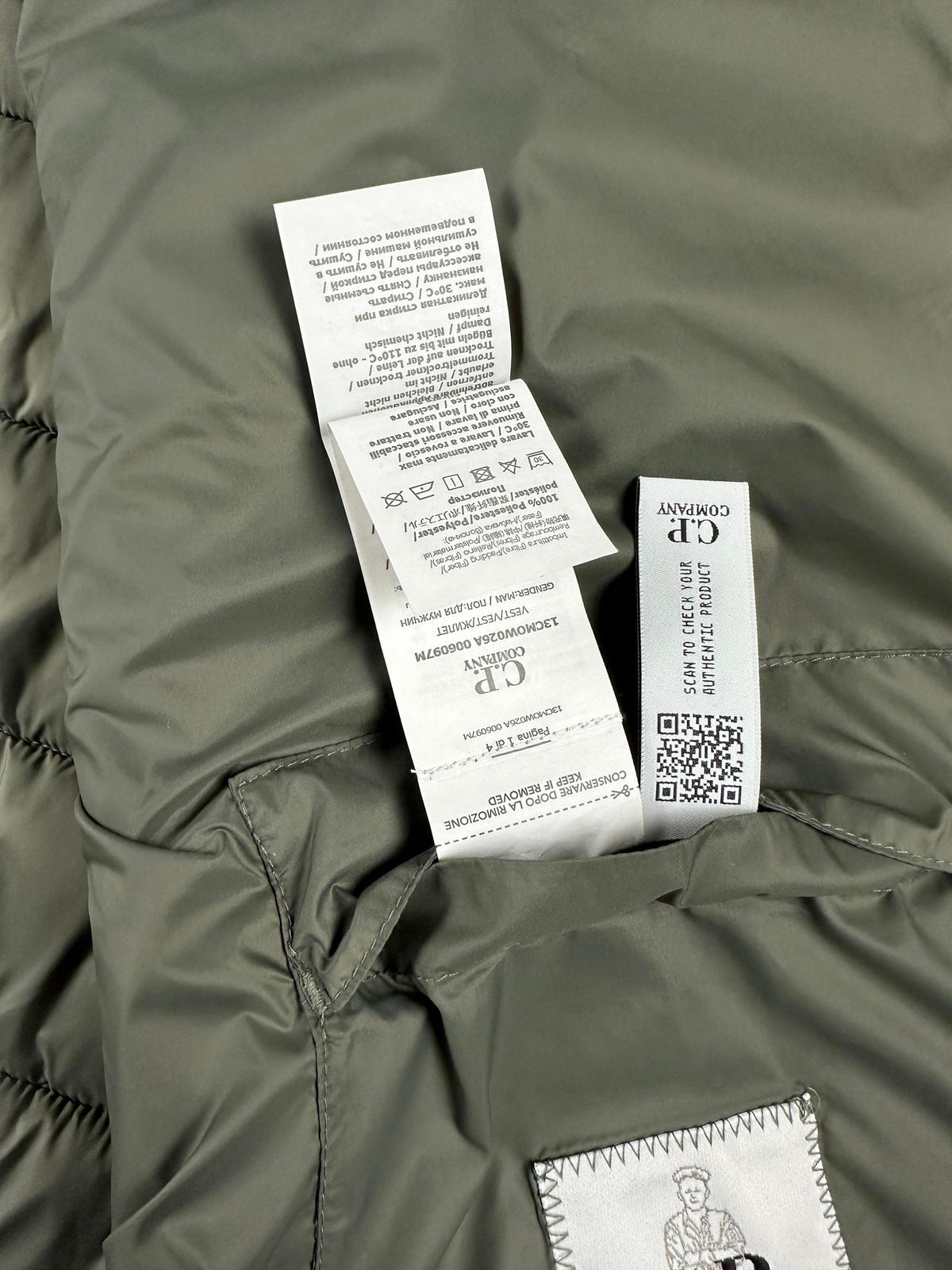 C.P. Company Vest, Herre SHell-R 'Army Grøn' (X-Large / 52)