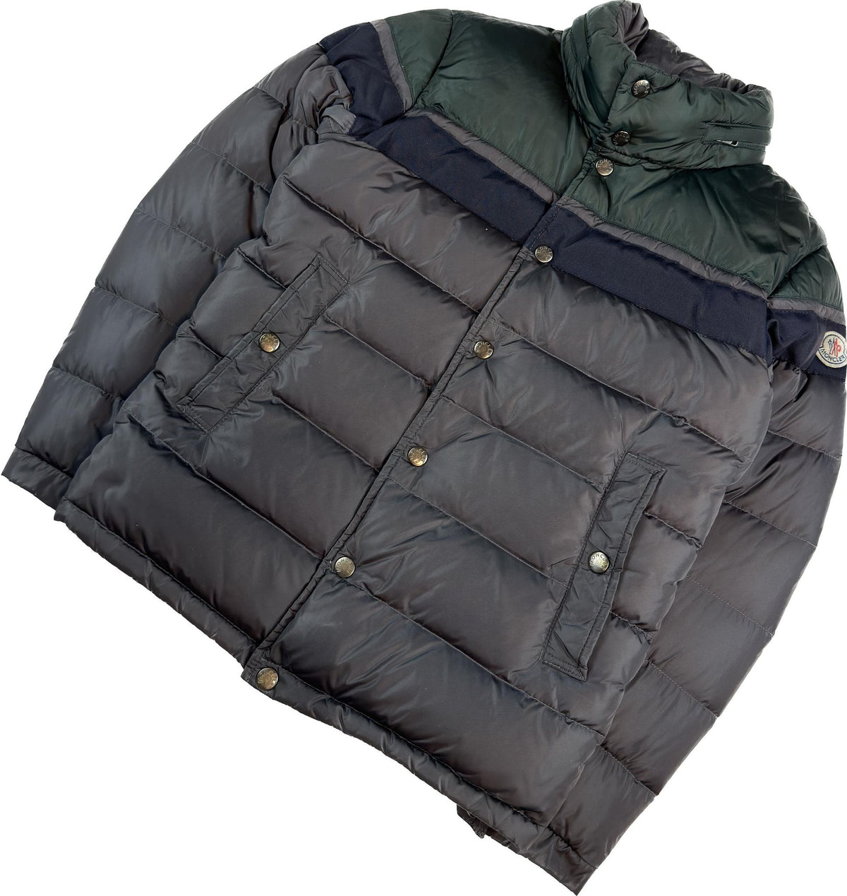 Moncler VinterJakke, Herre 'Grøn / Navy Blå / Grå' Goya (M0 / XX-Small)