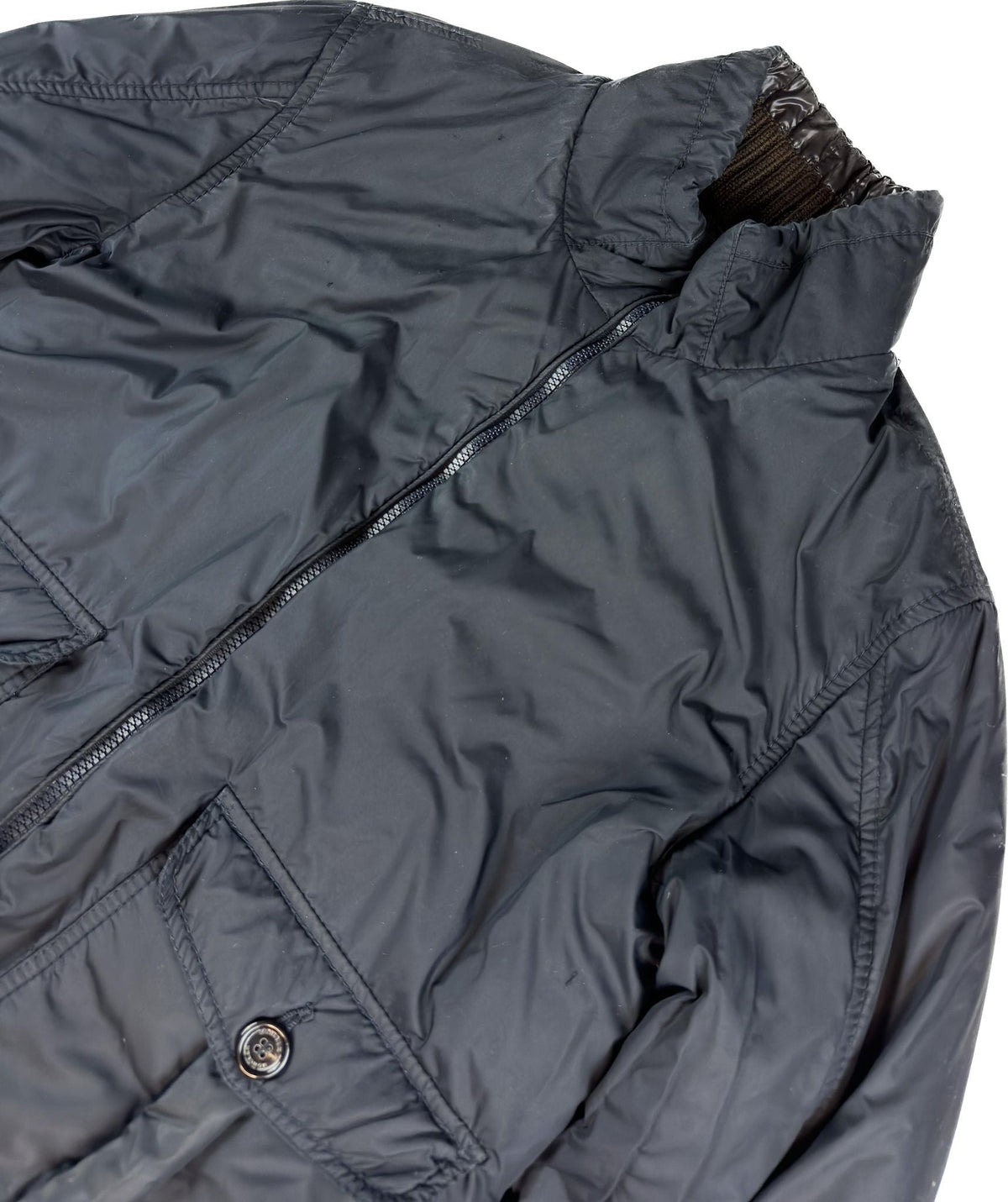 Moncler Jakke, Herre 'Brun & Mørke Blå' Bastille Reversible (M4)