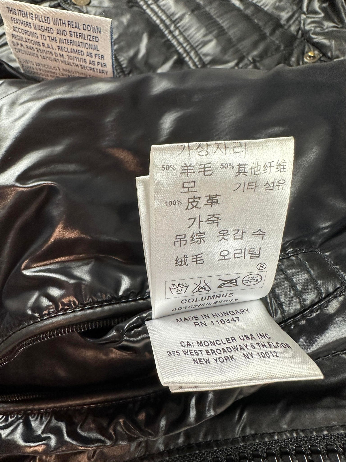 Moncler Jakke, Herre 'Sort' Columbus (M1)