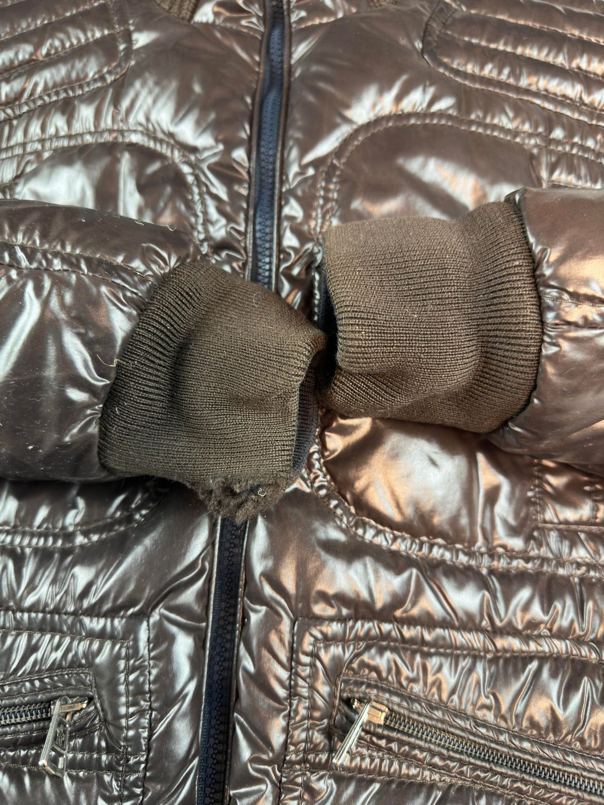 Moncler Jakke, Herre 'Brun & Mørke Blå' Bastille Reversible (M4)