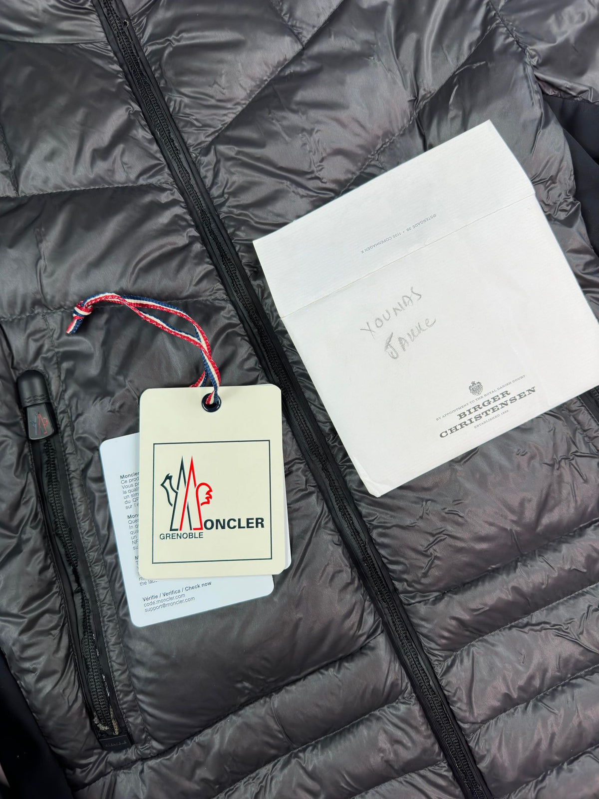 Moncler Jakke, Herre 'Grå' Grenoble Canmore (M2 / Medium)