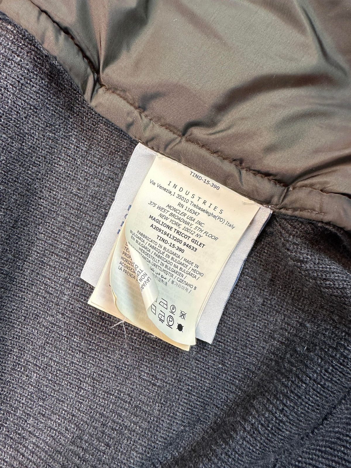 Moncler Vest, Herre 'Army Grøn' Gilet (Medium)