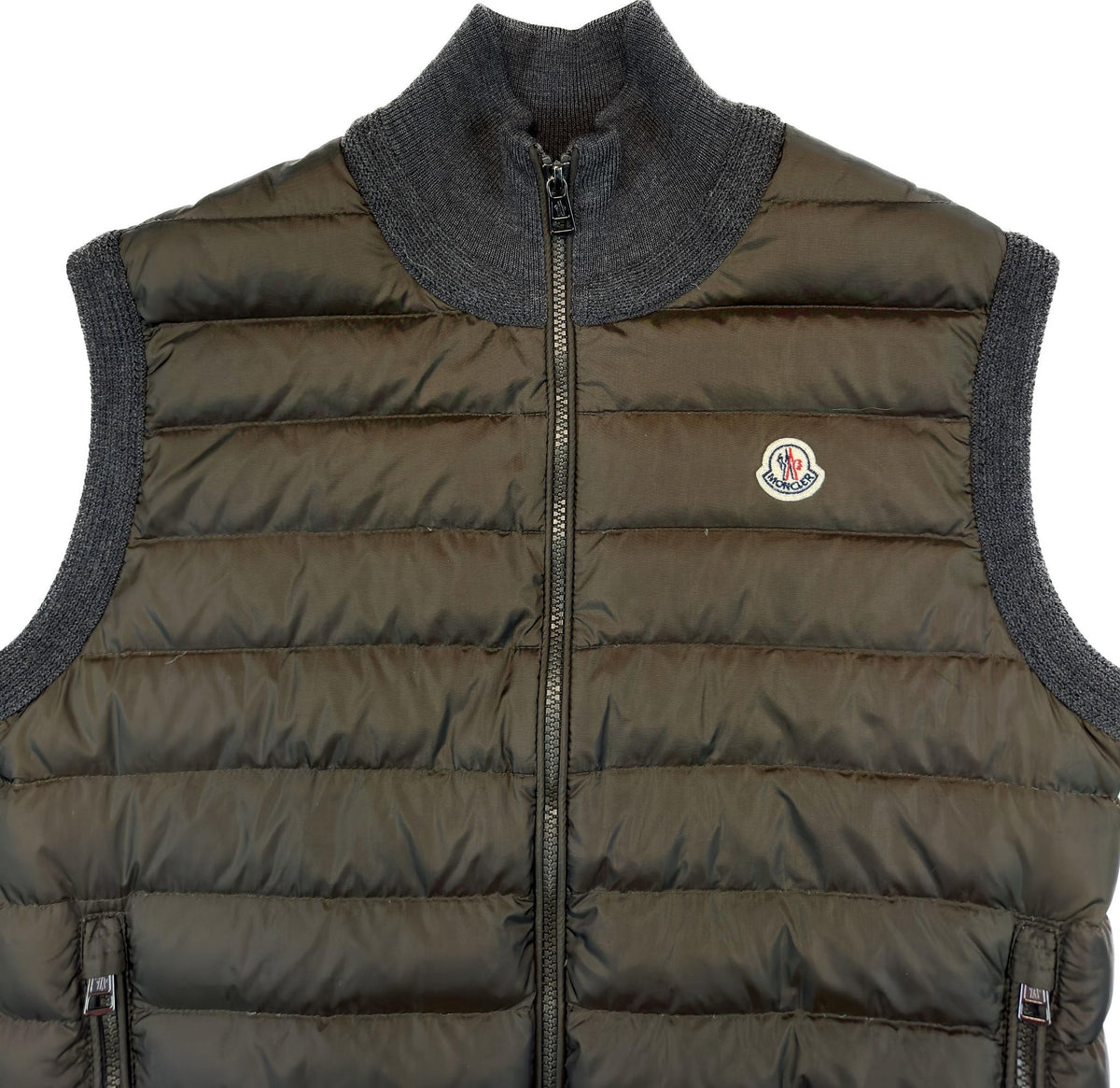 Moncler Vest, Herre 'Army Grøn' Gilet (Medium)