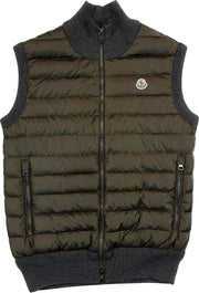 Moncler Vest, Herre 'Army Grøn' Gilet (Medium)