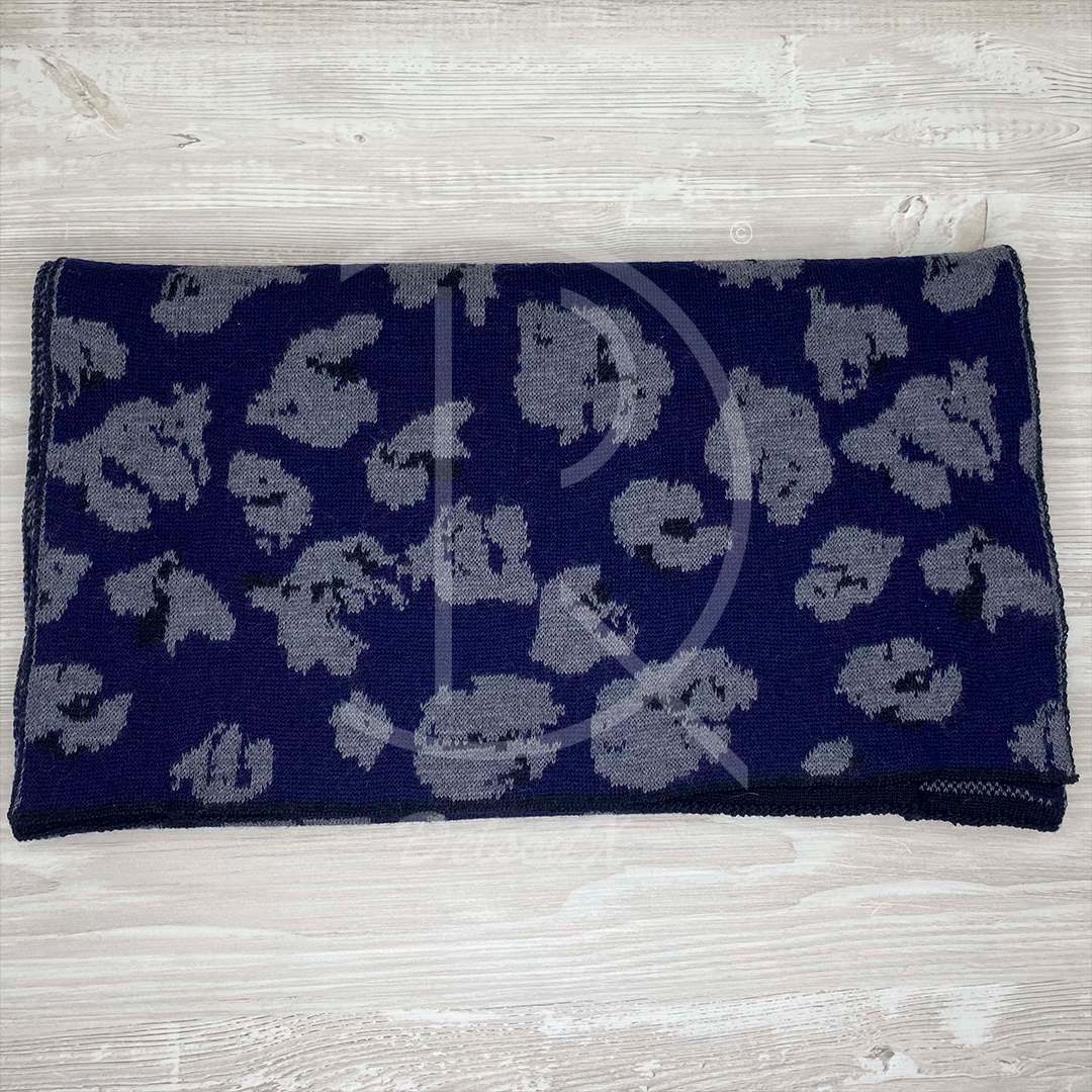 Lanvin Unisex 'Blå' Lyng Uld Halstørklæde (One Size) 🖌