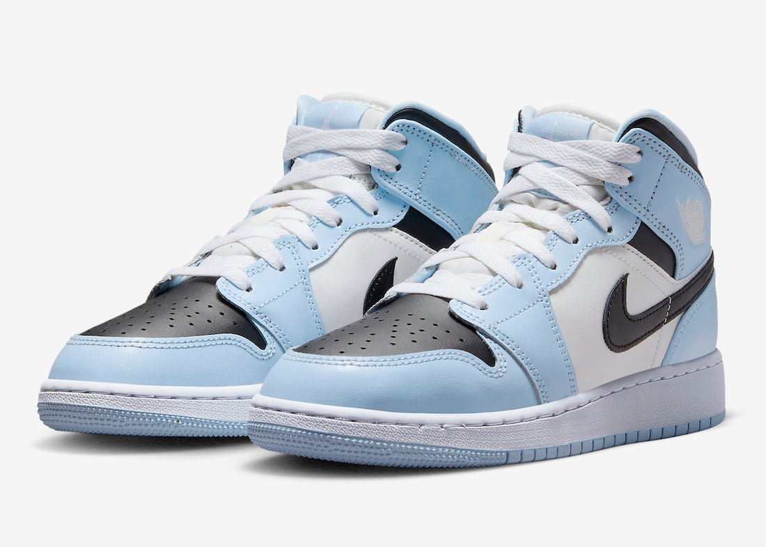 Nike Sneakers, Jordan 1 Mid ‘Ice Blue’ (GS)
