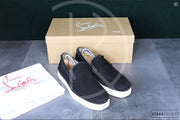 Christian Louboutin 'Black Suede' Pik Boat (41.5) ✌🏽