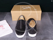 Christian Louboutin 'Black Suede' Pik Boat (43) 🤪
