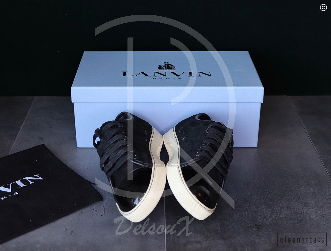Lanvin 'Black Suede' Lak Toe (39) 👟
