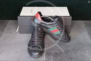 Gucci Ace ’Black Leather’ (41.5) 🐈‍⬛