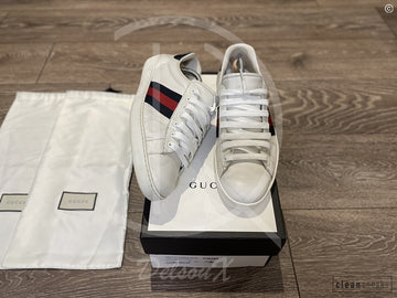 Gucci Ace Classic 'White Leather' (44.5) ✌🏽
