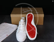 Christian Louboutin 'White Leather' Junior Spikes (42.5) 🕊