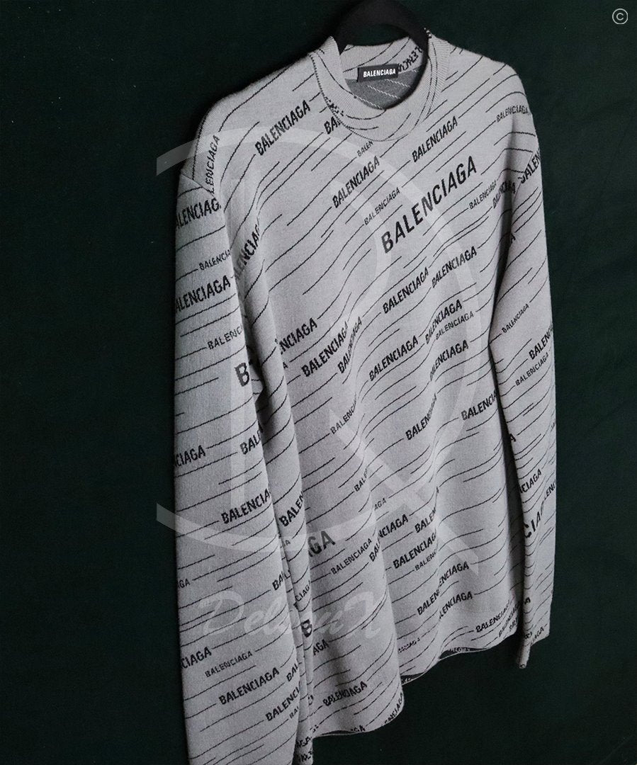 Balenciaga Logo Sweater ‘Grey’ (S) 🦭
