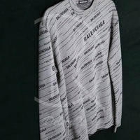 Balenciaga Logo Sweater ‘Grey’ (S) 🦭