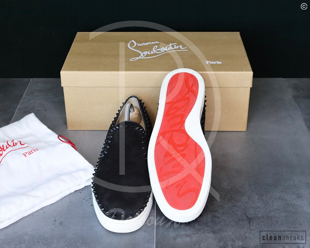 Chrsitian Louboutin 'Black Suede' Pik Boat (43) 🤯