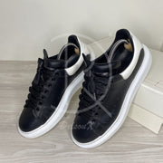 Alexander McQueen Herre 'Black Leather' Oversized (43) ♠️