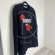 Givenchy Paris 'Red Bee' Sort Herre Sweatshirt (M) 🏴‍☠️