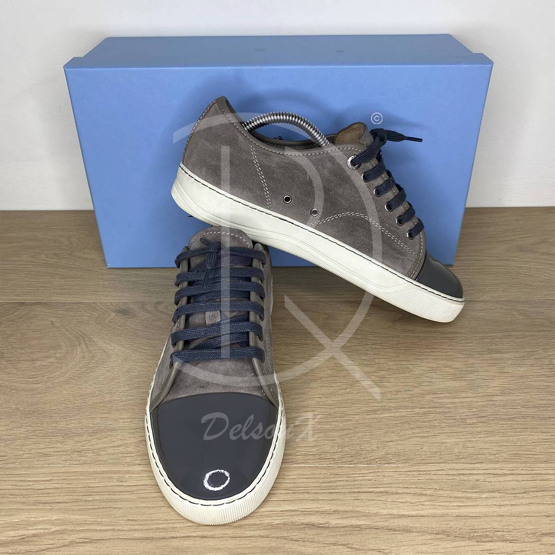 Lanvin 'Grey Suede' Lak Toe (39) 👁