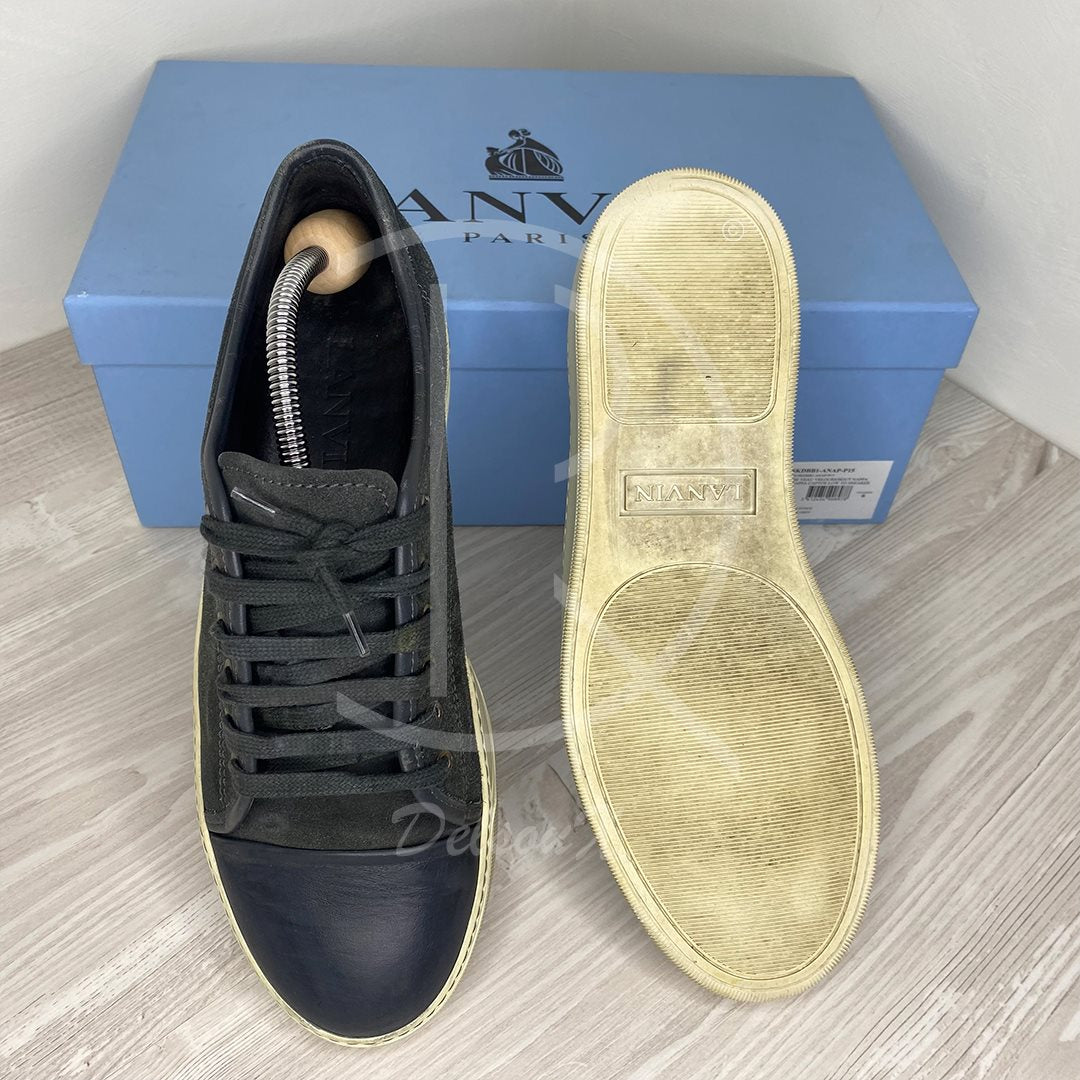 Lanvin Herre 'Grey Suede' Mat Toe (40) 👌🏽