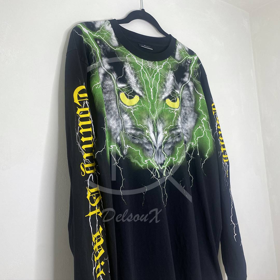 Marcelo Burlon Men's 'Owl Face' Long Sleeve T-shirt (M) 🦉