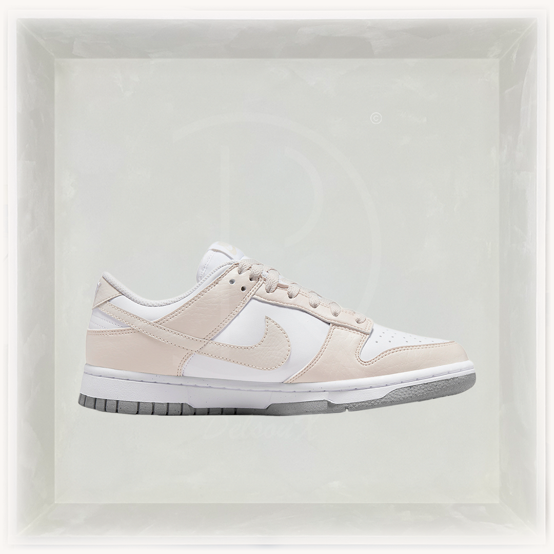 Nike Sneakers, Dunk Low 'Next Nature White and Light Orewood Brown' (W) 🛕