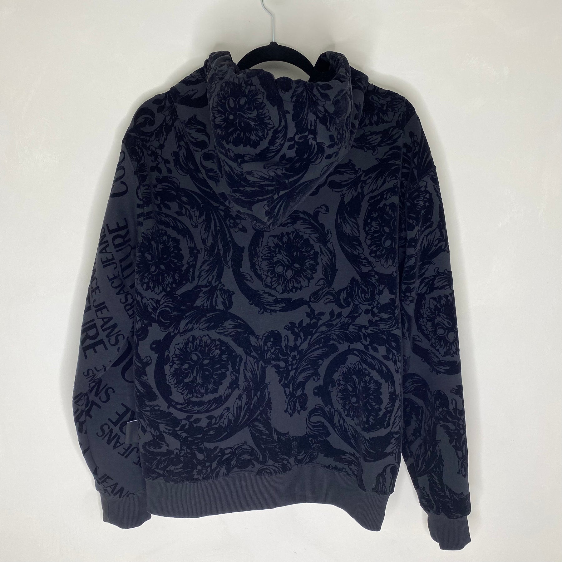 Versace Jeans Couture Hoodie, 'Two Side' Velour Herre Hættetrøje (M) 🕶