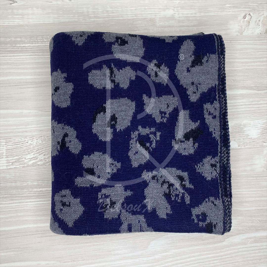 Lanvin Unisex 'Blå' Lyng Uld Halstørklæde (One Size) 🖌