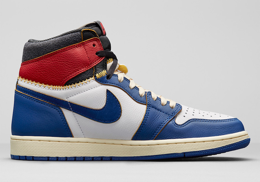 Nike Sneakers, Jordan 1 Retro High ‘Union Los Angeles Blue Toe’