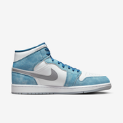 Nike Sneakers, Jordan 1 Mid ‘French Blue Fire Red’