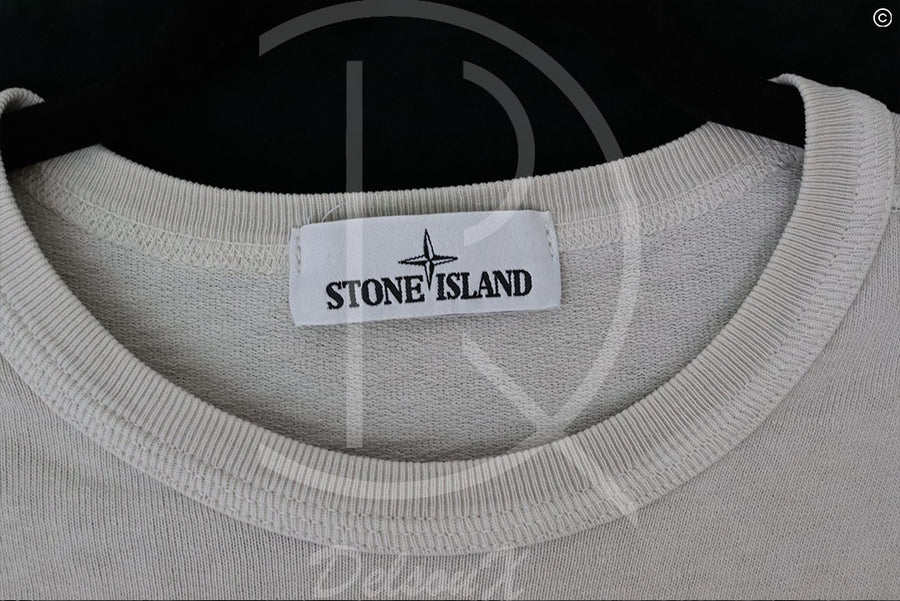 Stone Island Sweatshirt, Crewneck ‘Cream White’ (M) 😎