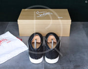 Christian Louboutin 'Black Suede' Pik Boat (42.5) 🏰