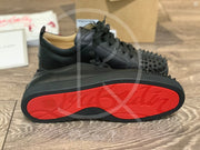 CHRISTIAN LOUBOUTIN ’BLACK LEATHER’ JUNIOR SPIKES (42) 🩸