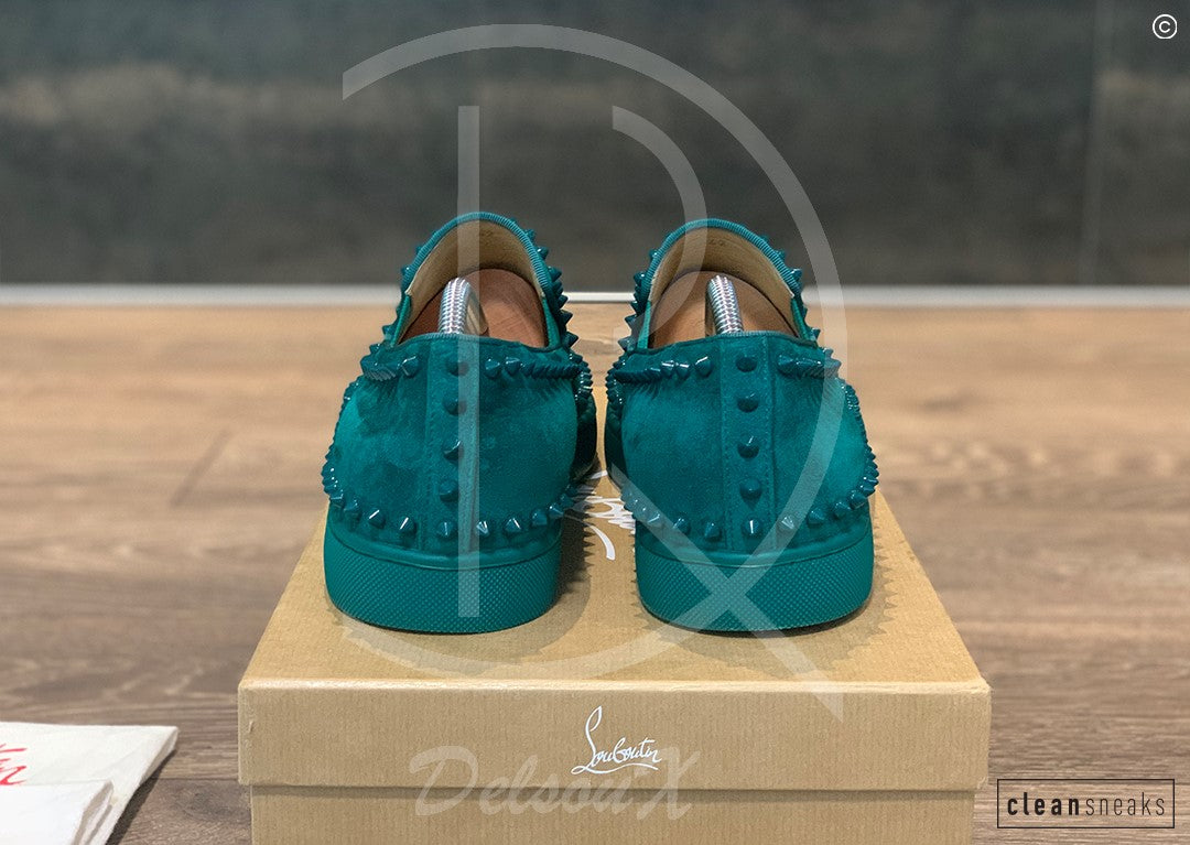 Christian Louboutin 'Green Suede' Pik Boat (42) 🩸