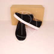 Christian Louboutin 'Black Suede' Pik Boat (44.5) 🎱