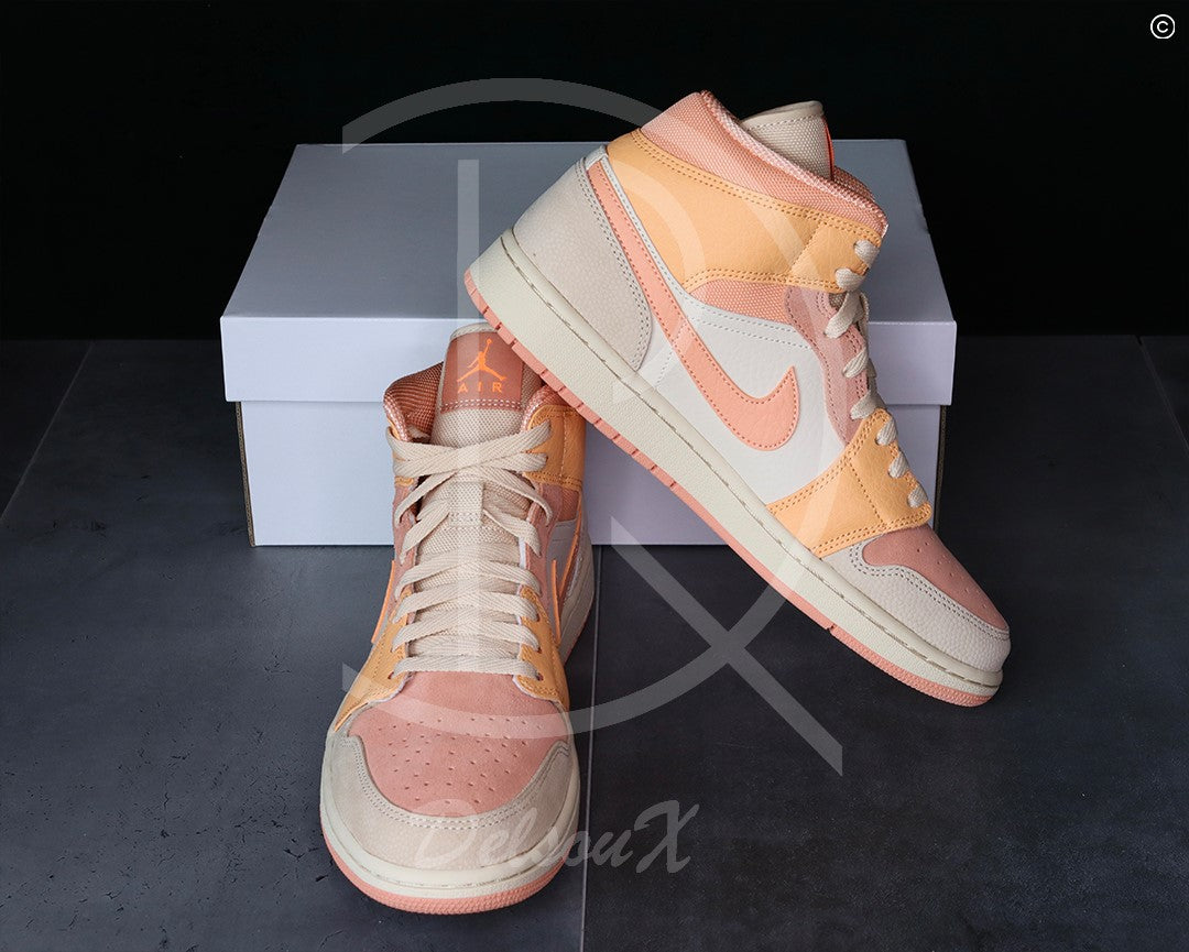 Nike Jordan 1 'Apricot Orange' Mid (W) (43) 🍑