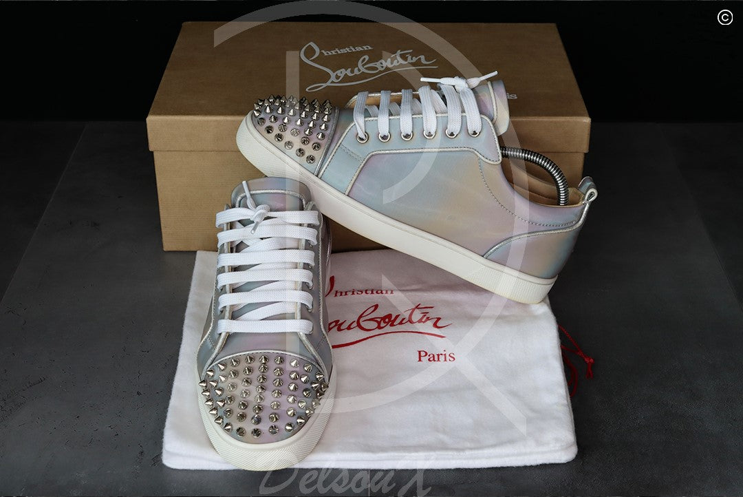 Christian Louboutin 'Multi Silver' Junior Spikes (41) 🪙