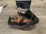 Gucci Ace 'Flames' Black Leather (42.5) 🔥