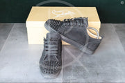 Christian Louboutin ’Black Suede’ Junior Spikes (40) 🕷