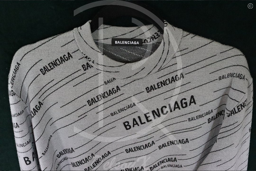 Balenciaga Logo Sweater ‘Grey’ (S) 🦭