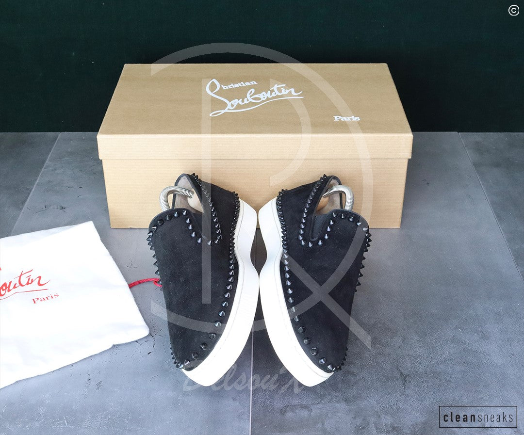 Chrsitian Louboutin 'Black Suede' Pik Boat (43) 🤯
