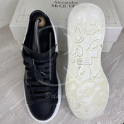 Alexander McQueen Herre 'Black Leather' Oversized (43) ♠️