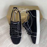 Christian Louboutin 'Black Mat' Junior Spikes Herre (44) 🧢