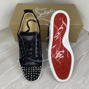 Christian Louboutin 'Black/Silver' Junior Spikes Orlato Flat (41.5) ♥️