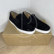 Christian Louboutin 'Black Suede' Pik Boat (42.5) 🖤