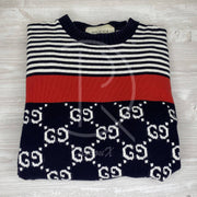 Gucci GG Stripe Sweatshirt Herre (S) 🌹